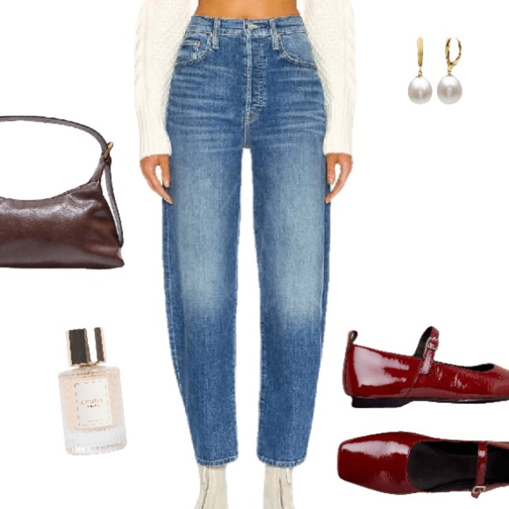 MOTHER Curbside Ankle Blue Jean